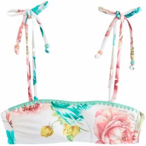 Next Bikinový top  vodová / horčicová / staroružová / biela