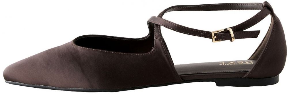 Next Baleríny s ramienkom 'Forever Comfort®'  čokoládová