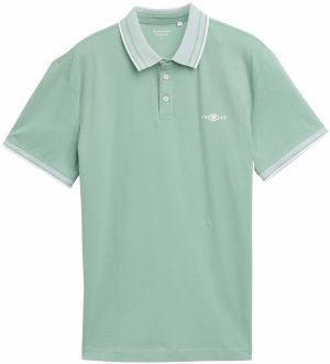 TOM TAILOR Tričko  svetlozelená / biela