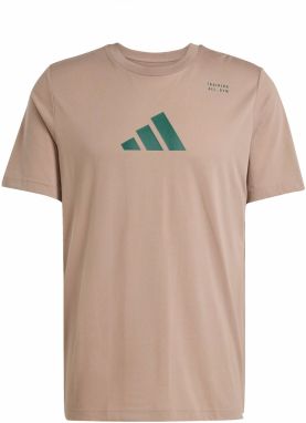 ADIDAS PERFORMANCE Funkčné tričko  kapučíno / jedľová