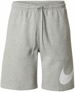 Nike Sportswear Nohavice 'CLUB'  sivá melírovaná / biela