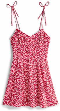 Tommy Jeans Letné šaty  červená / biela