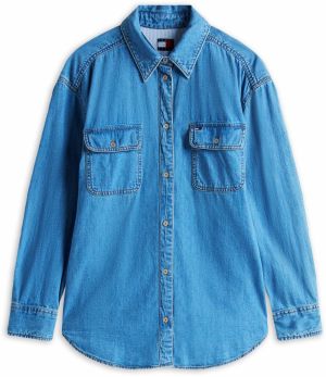 Tommy Jeans Blúzka  modrá denim