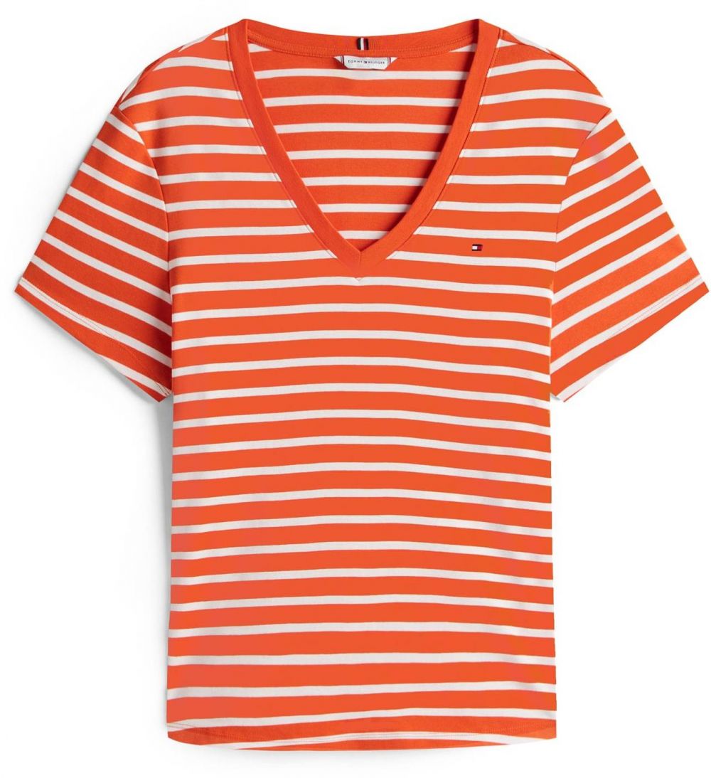 Tommy Hilfiger Curve Tričko  homárová / biela
