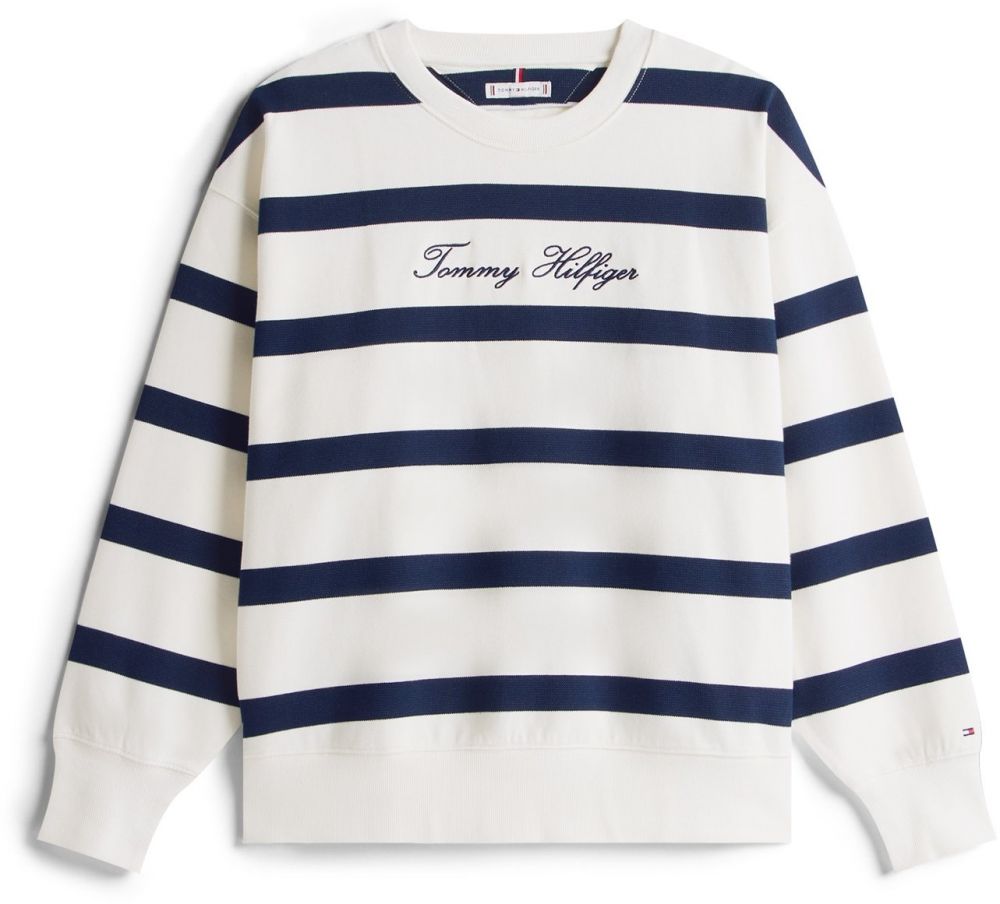 Tommy Hilfiger Curve Mikina  námornícka modrá / biela