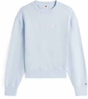 TOMMY HILFIGER Mikina  svetlomodrá / biela