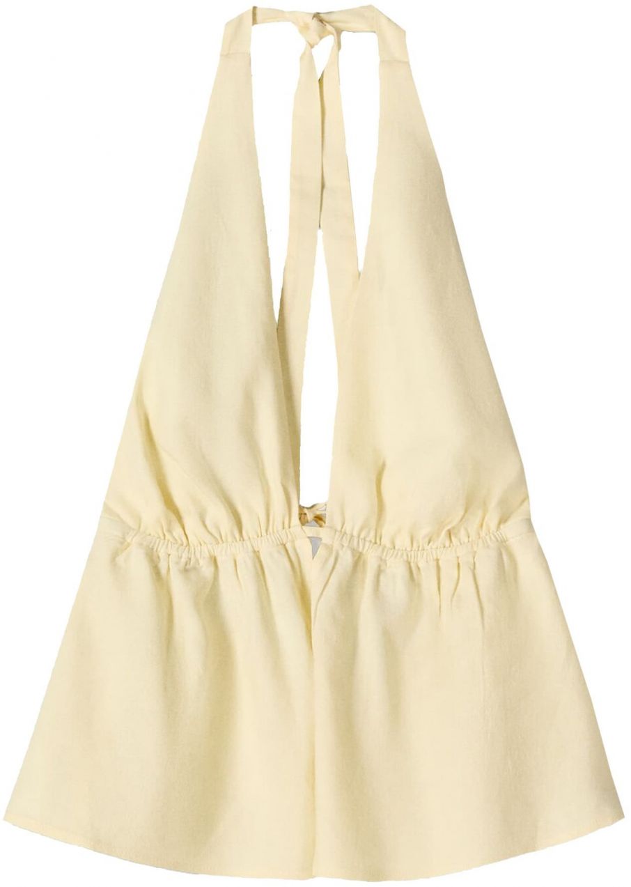 Bershka Top  pastelovo žltá