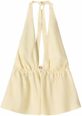 Bershka Top  pastelovo žltá