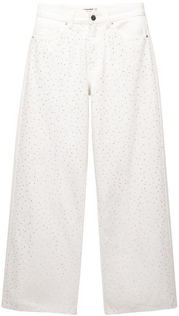 Pull&Bear Džínsy  biely denim