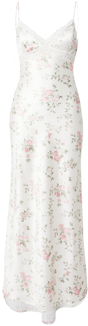 Gina Tricot Šaty  jedľová / ružová / biela
