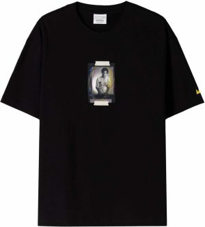 Bershka Tričko  sivá / ružová / čierna / biela