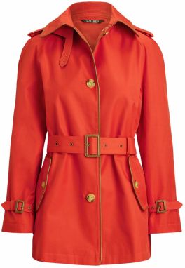 Lauren Ralph Lauren Prechodný kabát  zlatá / homárová