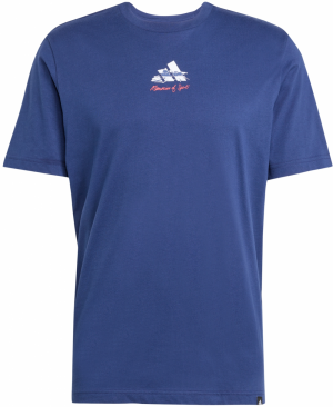 ADIDAS SPORTSWEAR Funkčné tričko 'GALLERY'  tmavomodrá / tmavosivá / svetločervená / biela