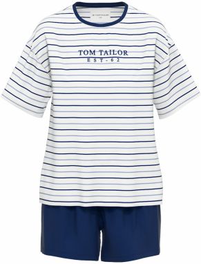 TOM TAILOR Kraťasy 'Charlotte'  námornícka modrá / zafírová / biela