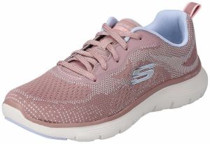SKECHERS Nízke tenisky 'FLEX APPEAL 5.0 - CRUISING THR'  sivobéžová / staroružová / biela