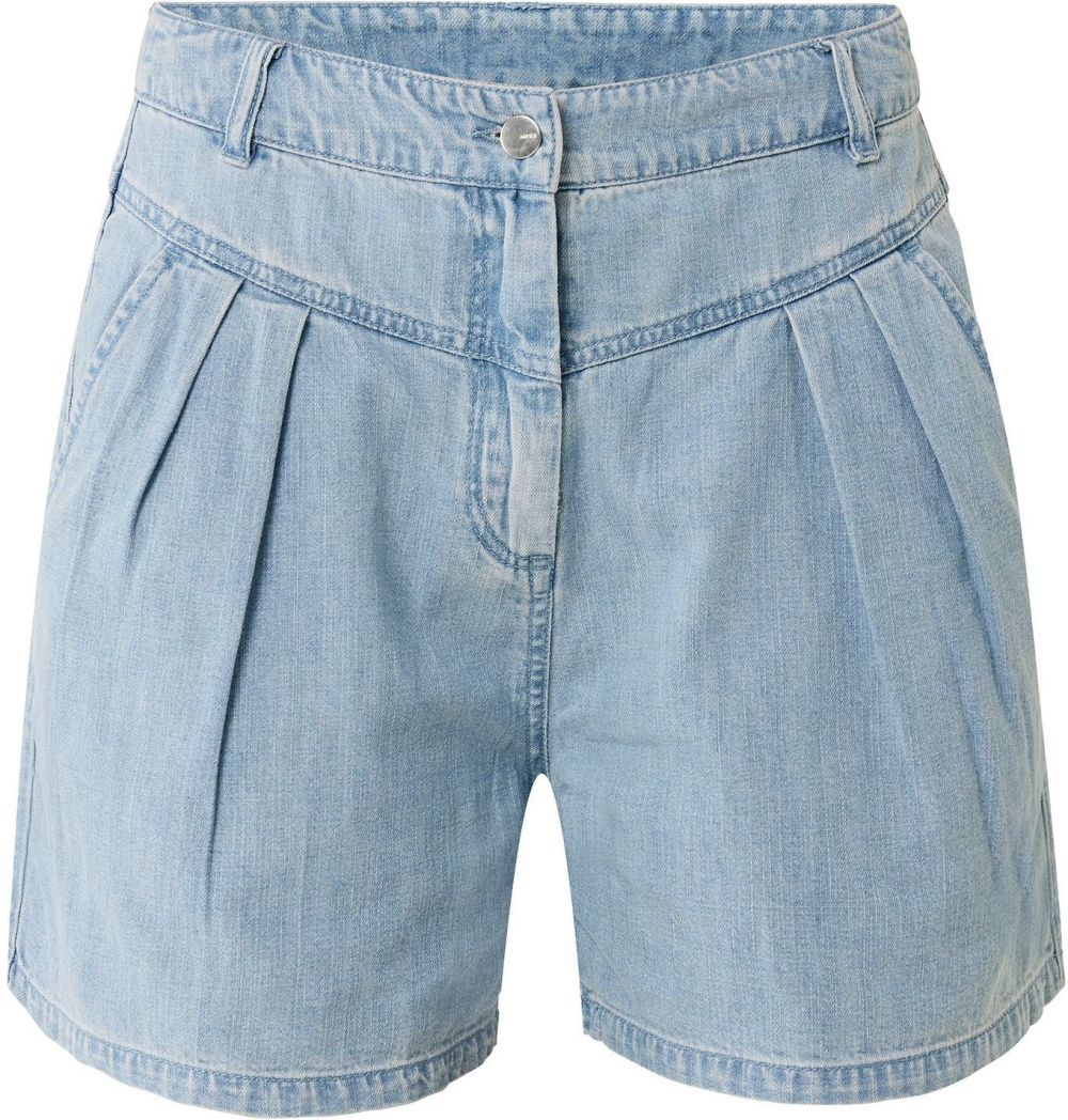 MEXX Plisované rifle  modrá denim