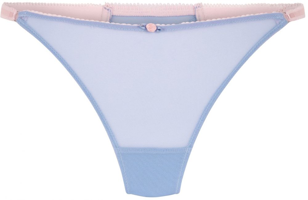 Hunkemöller Tangá 'Roza'  svetlomodrá / ružová