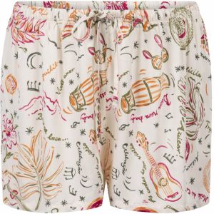 Hunkemöller Pyžamové nohavice  tmavozelená / tmavooranžová / tmavoružová / šedobiela