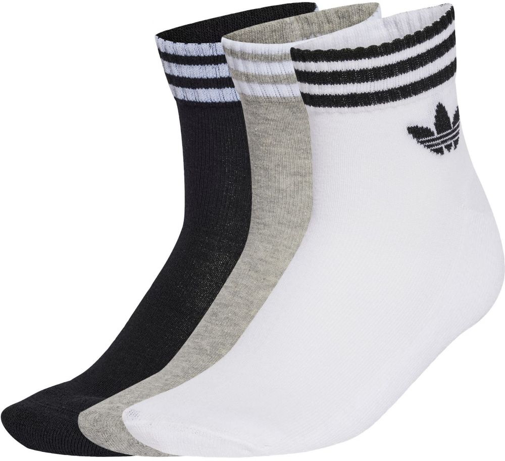 ADIDAS ORIGINALS Ponožky  sivá melírovaná / čierna / biela