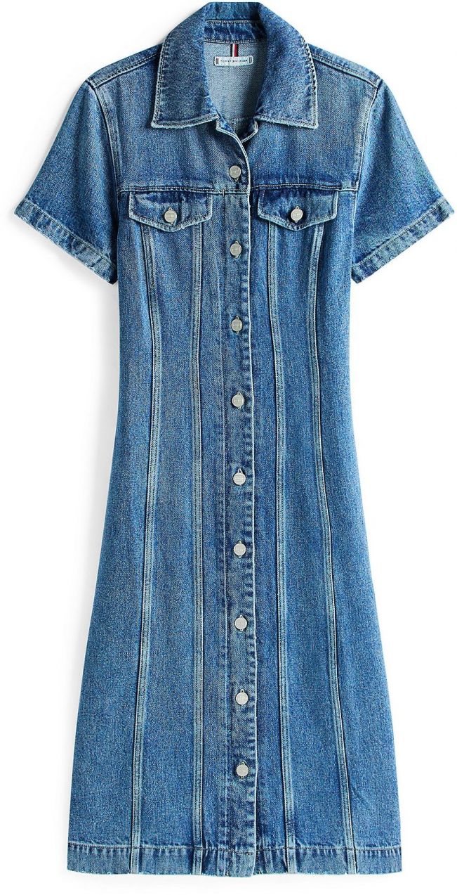 TOMMY HILFIGER Šaty 'Lana'  modrá denim