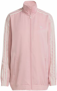ADIDAS ORIGINALS Prechodná bunda 'Firebird'  ružová / šedobiela