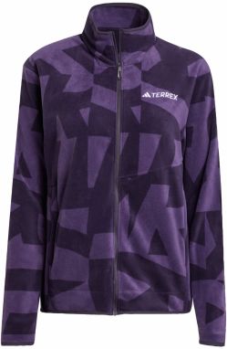 ADIDAS TERREX Funkčná flisová bunda  černicová / tmavofialová / biela