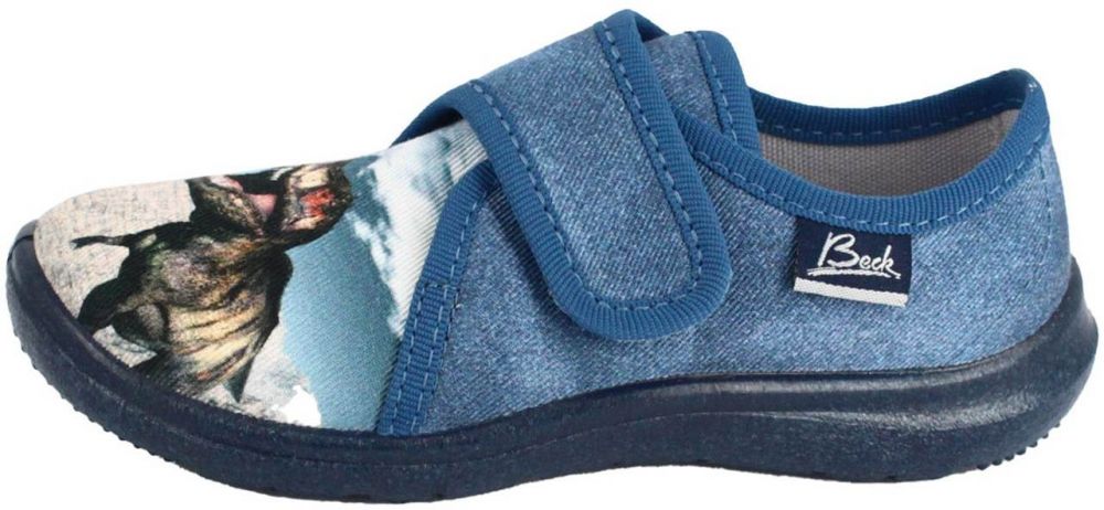 BECK Papuče 'Spinosaurus'  modrá denim / antracitová / kamenná / biela