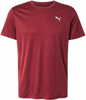 PUMA Funkčné tričko 'Essential'  vínovo červená / biela