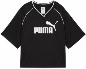 PUMA Funkčné tričko 'Essential'  čierna / biela
