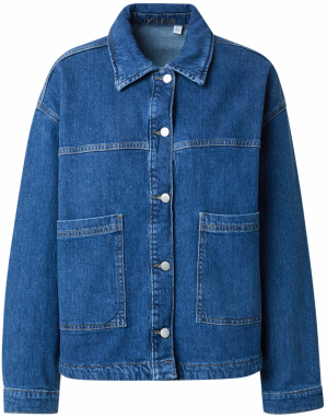 VILA Prechodná bunda 'VIJaf'  modrá denim