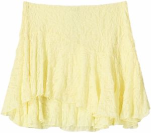 Bershka Sukňa  svetložltá