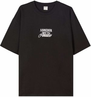 Bershka Tričko  slonová kosť / čierna