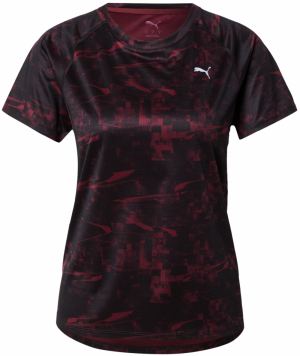 PUMA Funkčné tričko 'Velocity'  červená / vínovo červená / biela