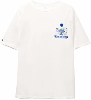 Pull&Bear Tričko  modrá / svetlosivá