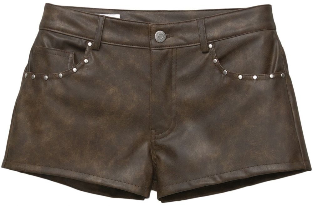 Pull&Bear Nohavice  tmavohnedá