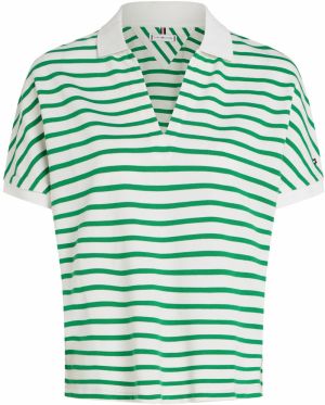 TOMMY HILFIGER Tričko  nebielená / námornícka modrá / zelená / červená