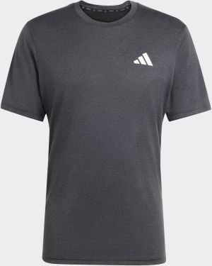 ADIDAS PERFORMANCE Funkčné tričko 'Train Essentials Feelready Novelty'  čierna melírovaná / biela