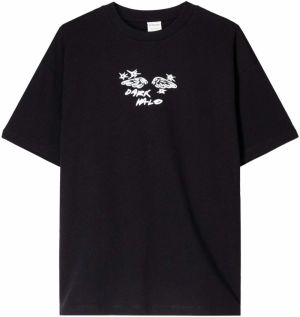 Bershka Tričko  čierna / biela