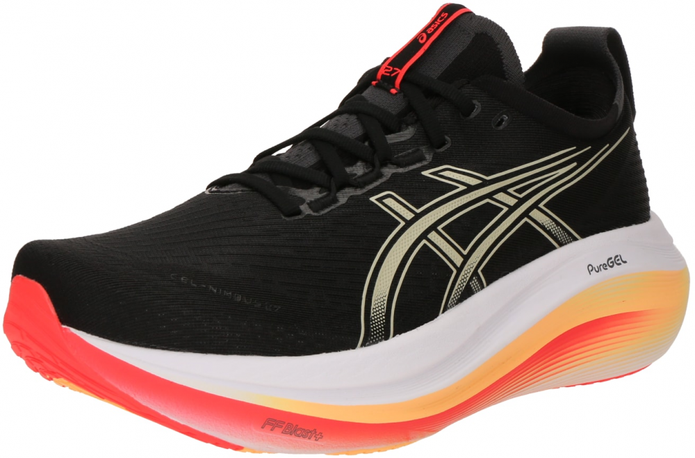 ASICS Bežecká obuv 'Gel-Nimbus 27'  žltá / ružová / čierna / biela