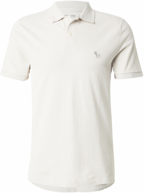 Abercrombie & Fitch Tričko  šedobiela