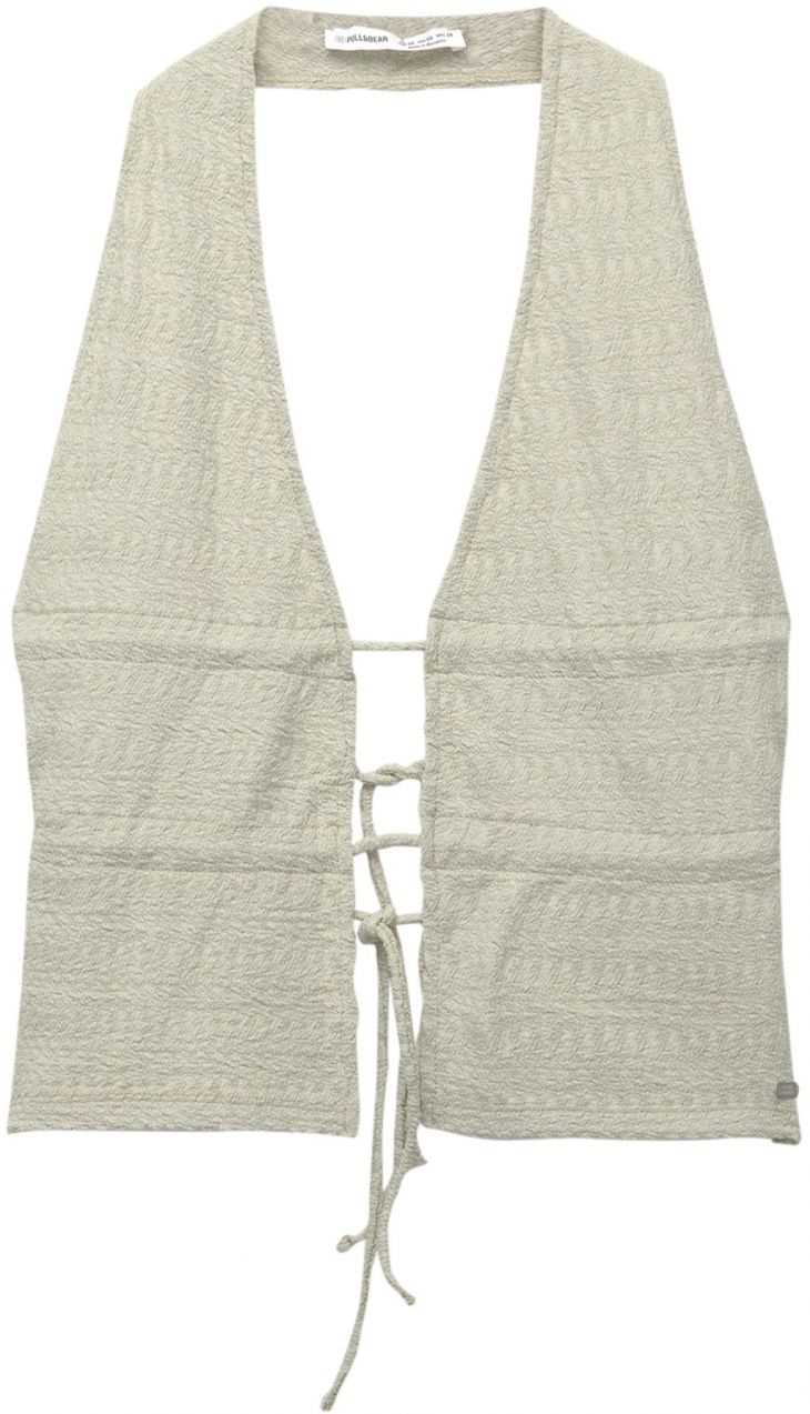 Pull&Bear Top  pastelovo zelená
