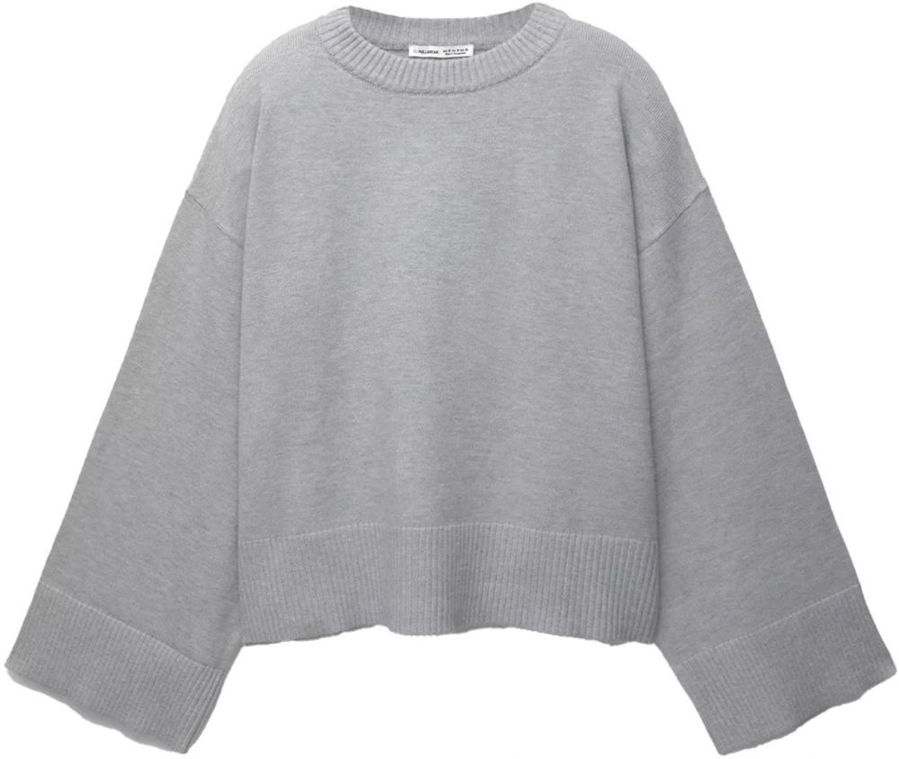 Pull&Bear Sveter  svetlosivá
