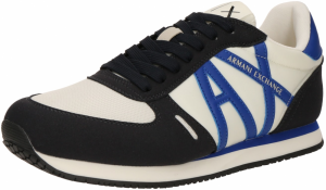 ARMANI EXCHANGE Nízke tenisky  modrá / námornícka modrá / biela ako vlna