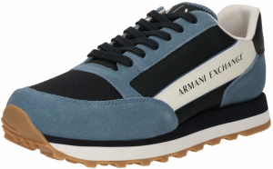 ARMANI EXCHANGE Nízke tenisky  tmavomodrá / opálová / prírodná biela
