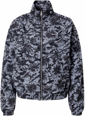 Nike Sportswear Prechodná bunda  modrosivá / čierna / biela