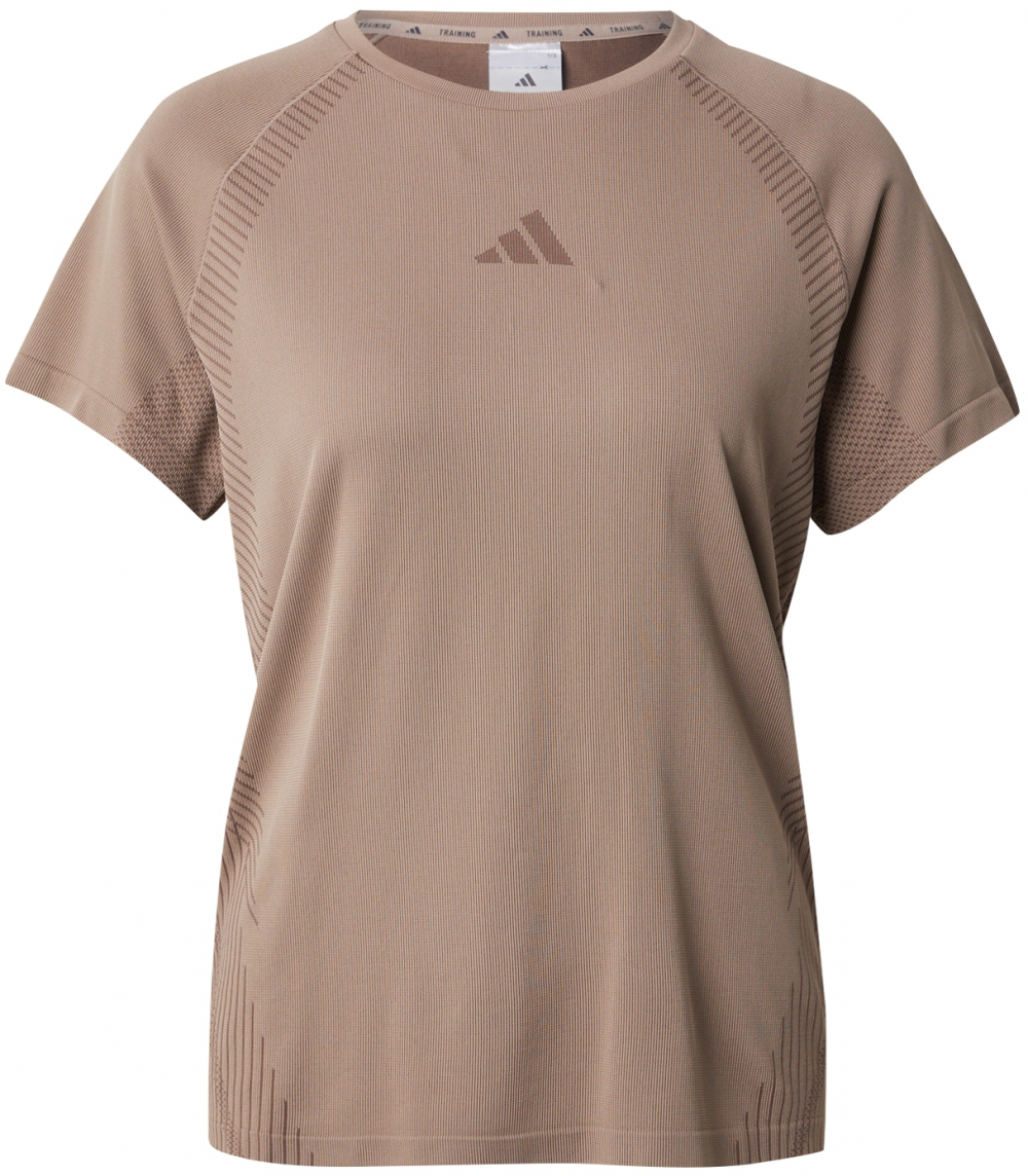 ADIDAS PERFORMANCE Funkčné tričko  béžová / farba ťavej srsti