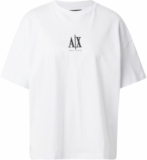 ARMANI EXCHANGE Tričko  čierna / biela