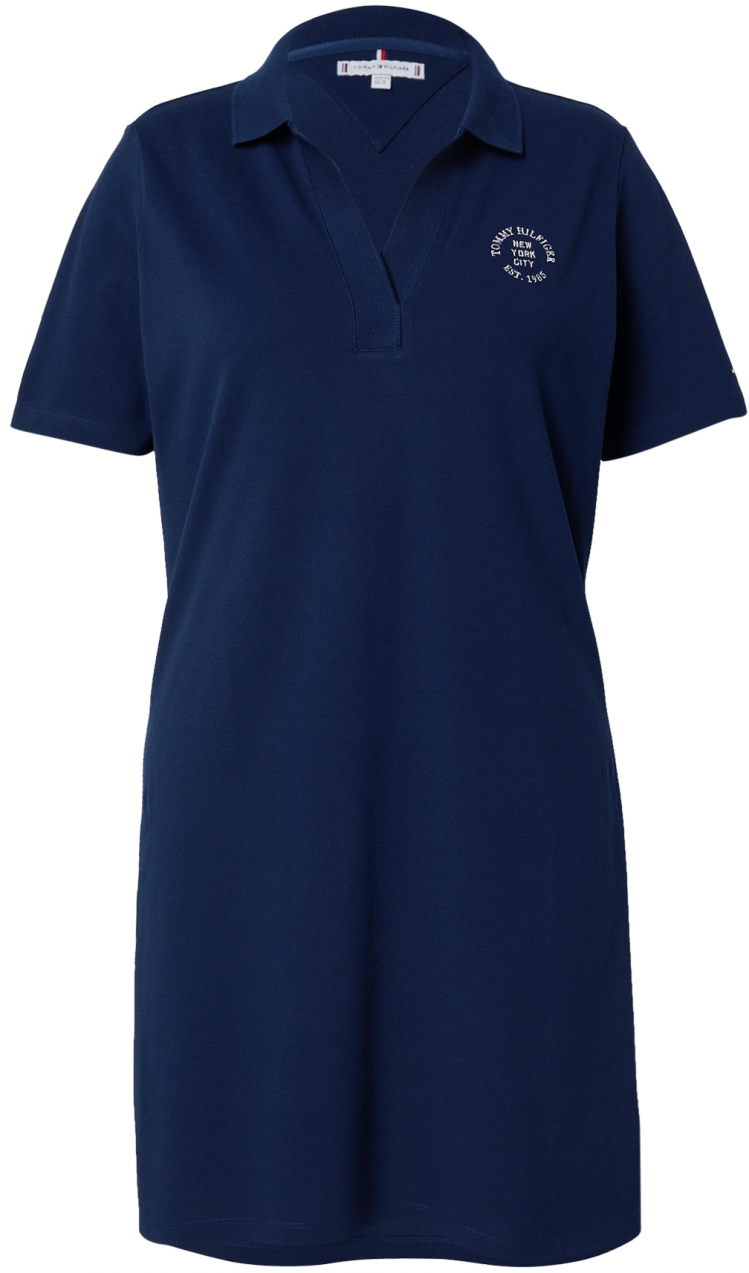 Tommy Hilfiger Curve Šaty  námornícka modrá / biela