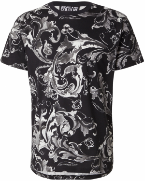 Versace Jeans Couture Tričko  sivá / tmavosivá / čierna / biela