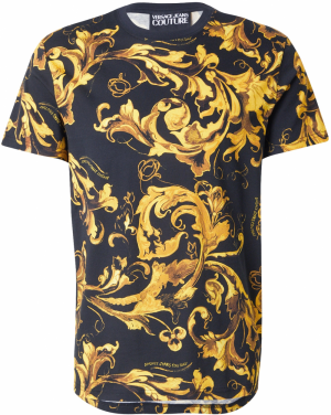 Versace Jeans Couture Tričko  tmavožltá / čierna